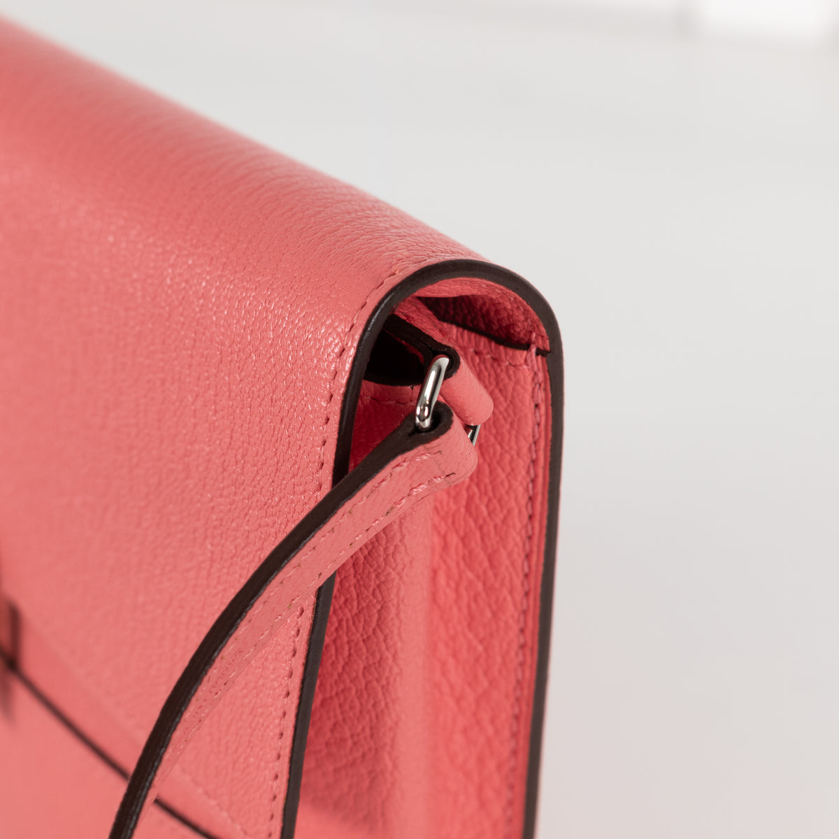 Hermes Rose d'Ete Chevre Cinhetic To Go Wallet