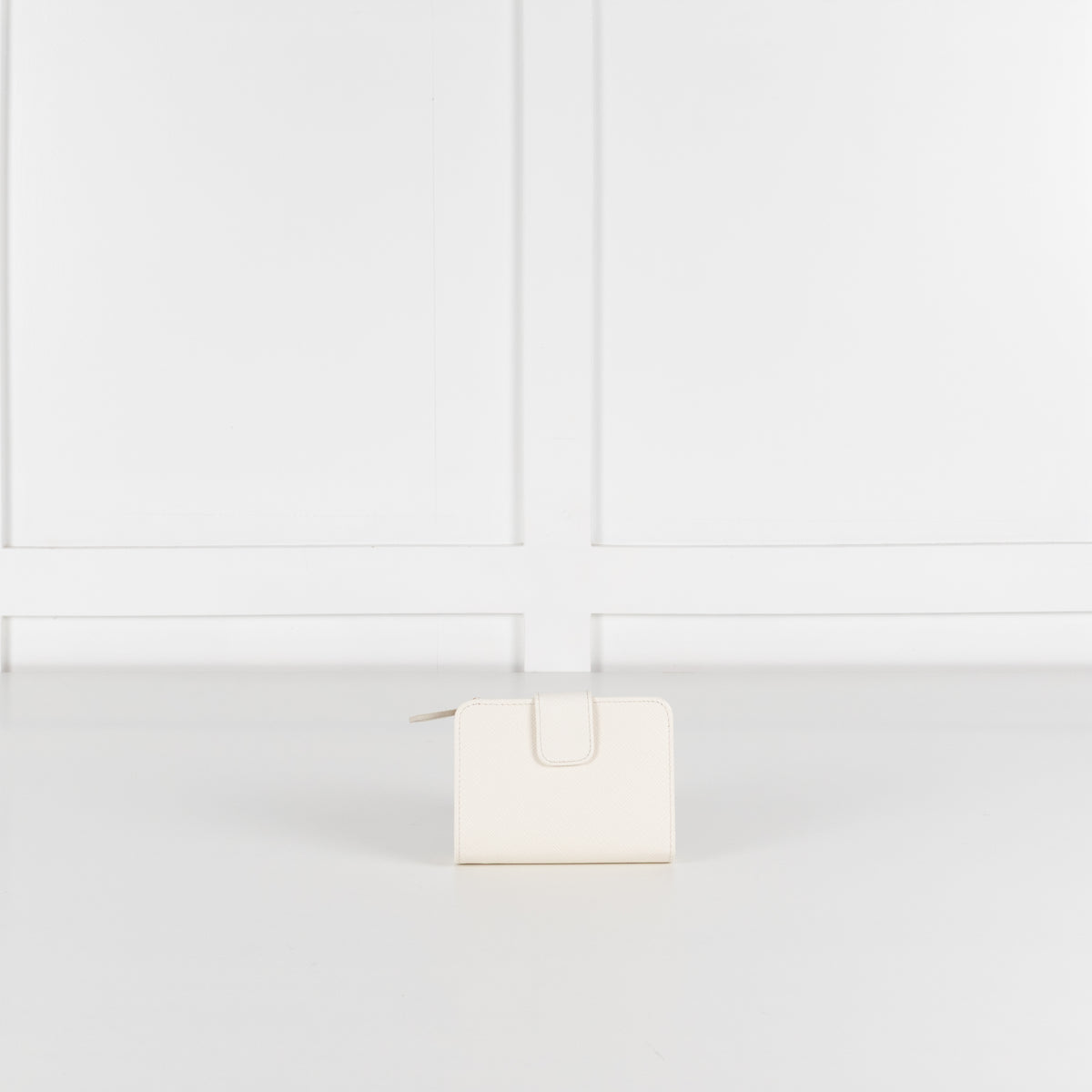 Prada White Saffiano Wallet
