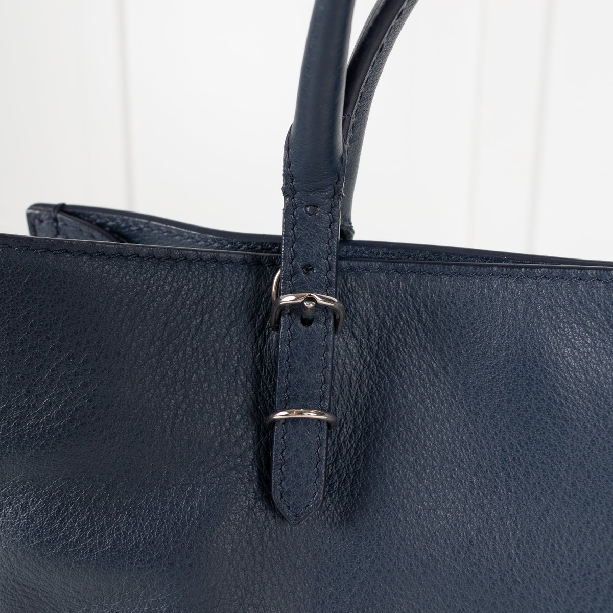 Balenciaga Navy Blue A6 Papier Moto Tote