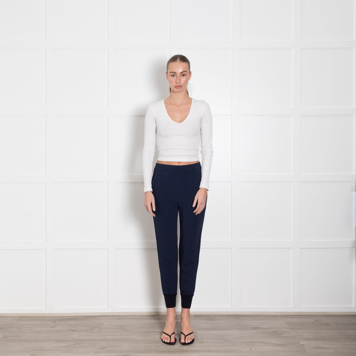 Stella McCartney Navy Blue Jogger Style Trousers