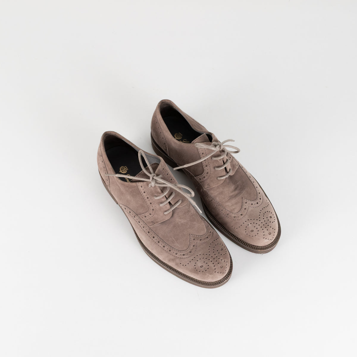 Loro Piana Grey Suede Brogue