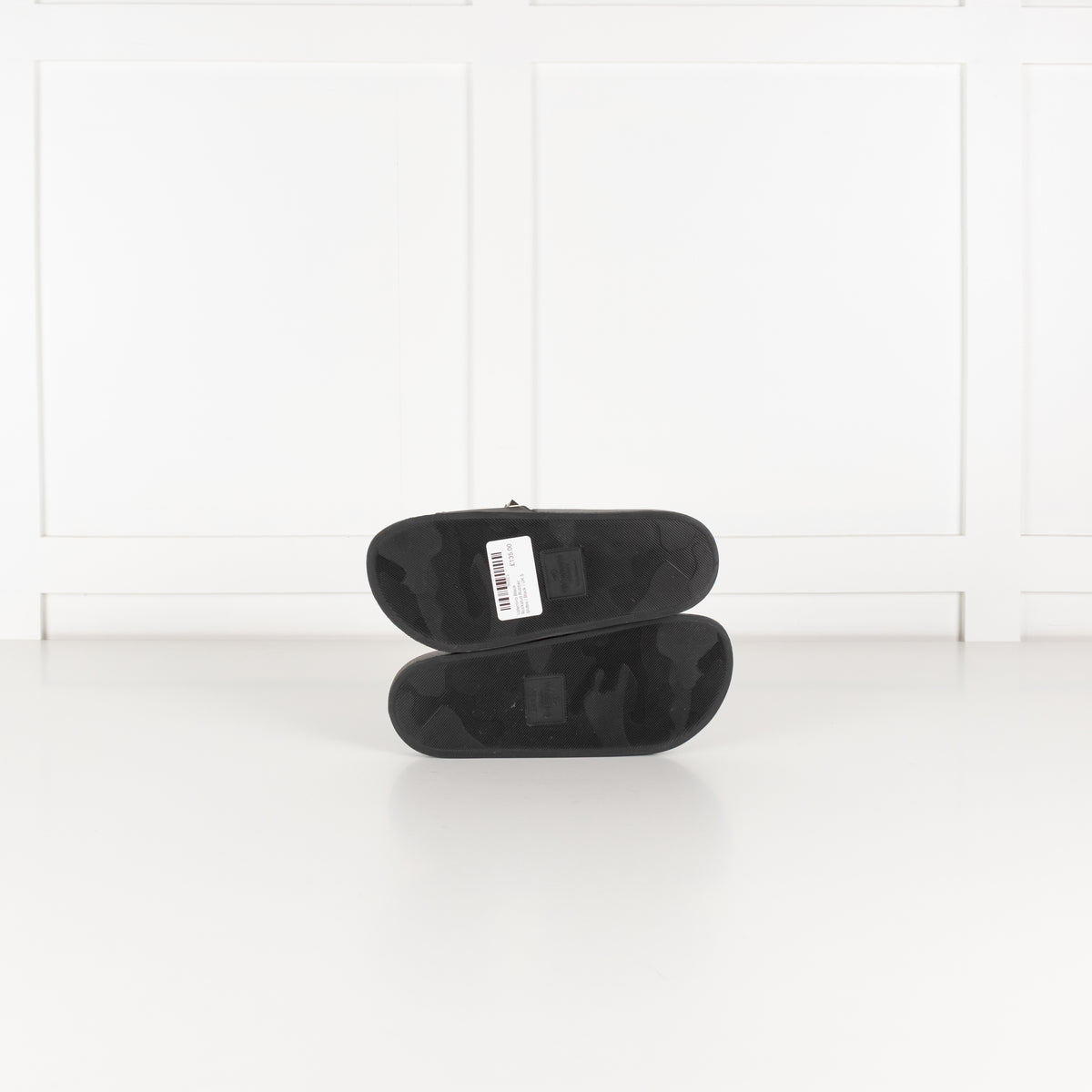 Valentino Black Rockstud Rubber Slides