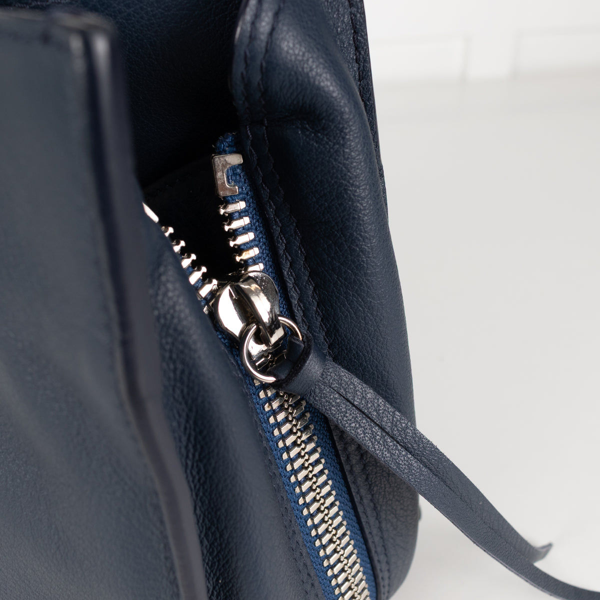 Balenciaga Navy Blue A6 Papier Moto Tote