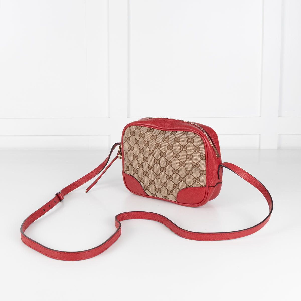 Gucci Canvas Bree Red Crossbody Bag