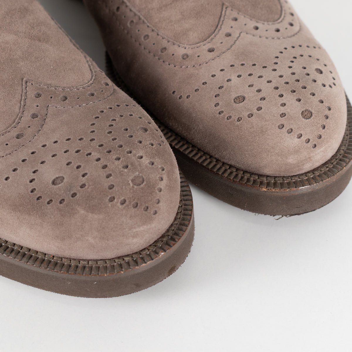 Loro Piana Grey Suede Brogue