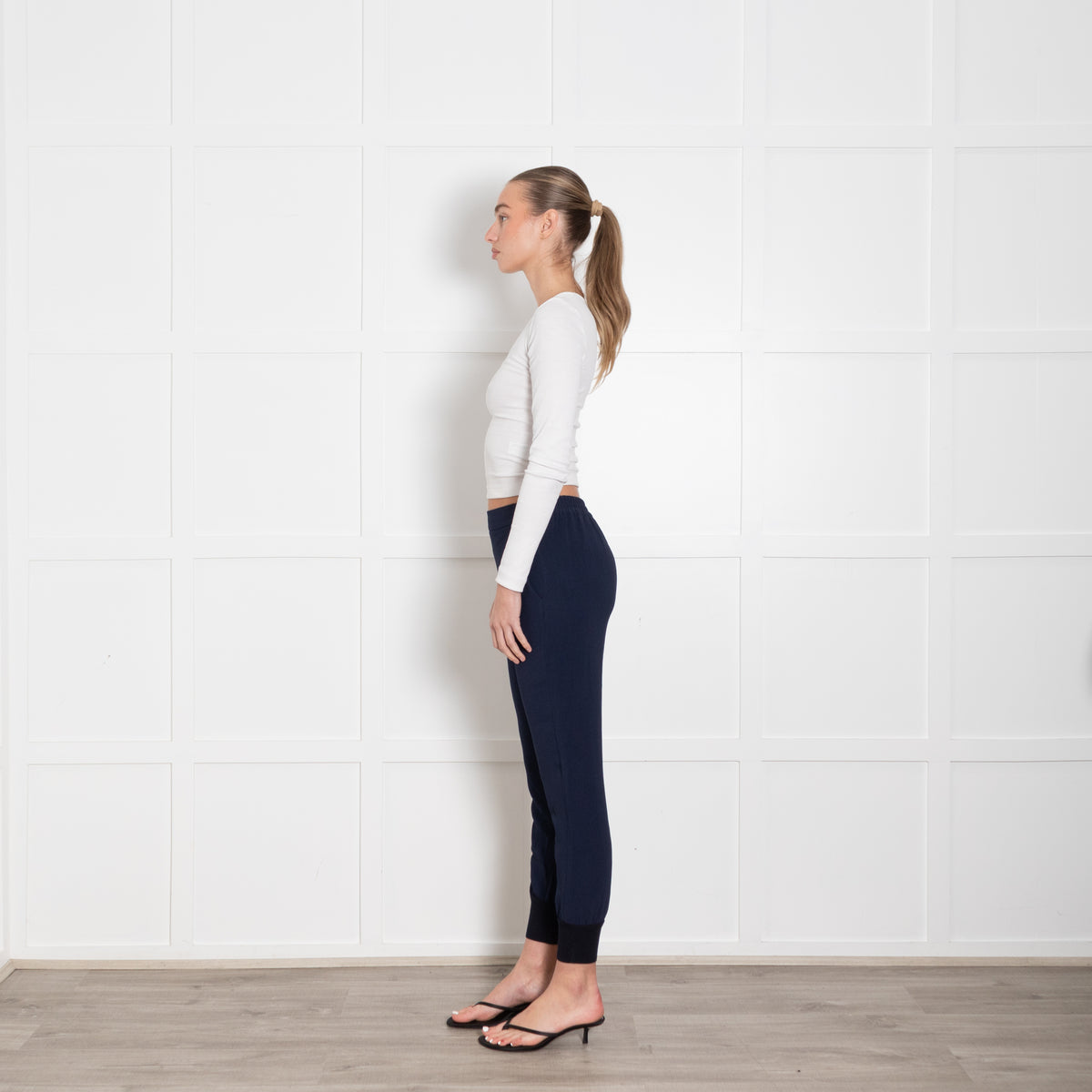 Stella McCartney Navy Blue Jogger Style Trousers