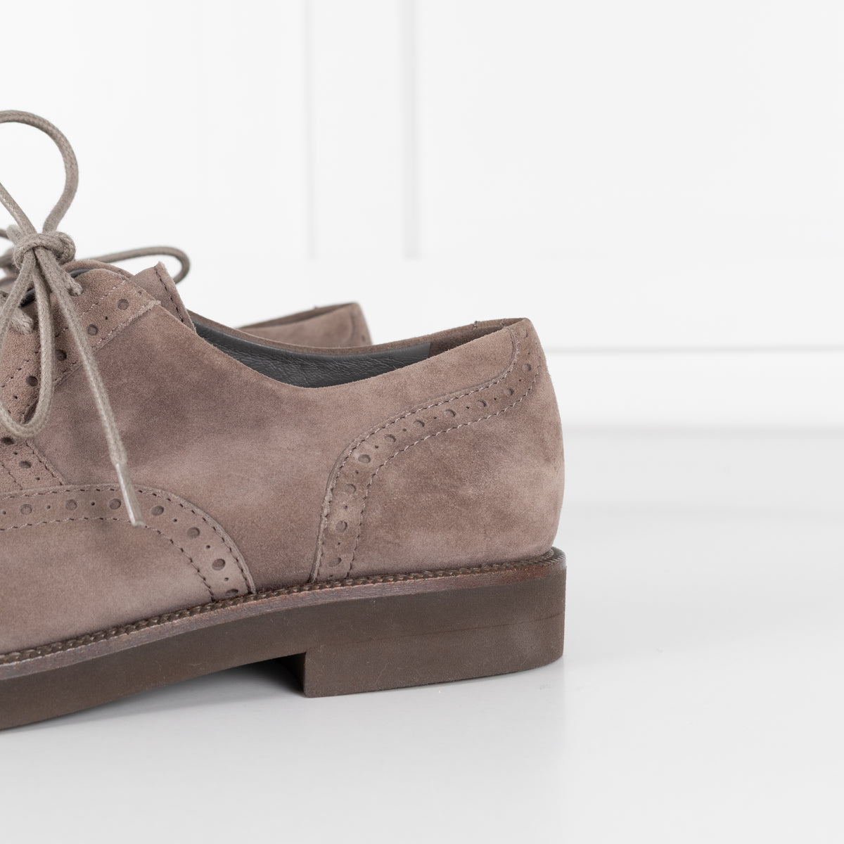 Loro Piana Grey Suede Brogue