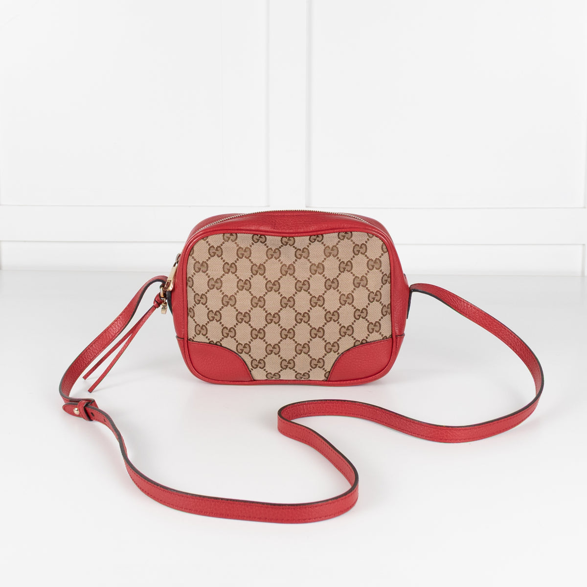 Gucci Canvas Bree Red Crossbody Bag