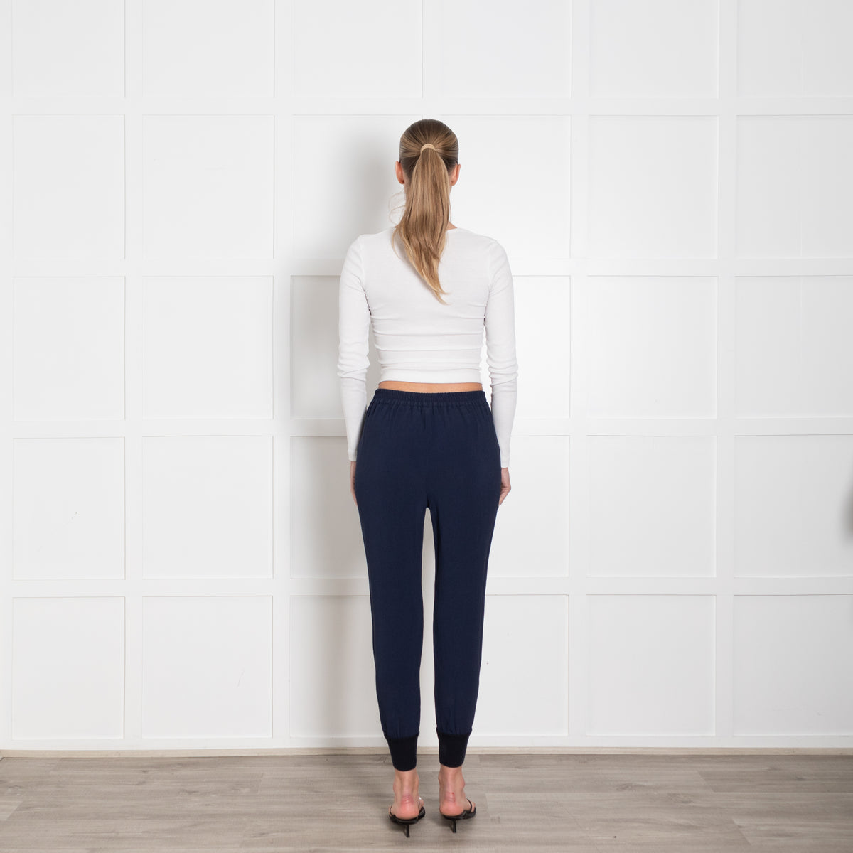 Stella McCartney Navy Blue Jogger Style Trousers