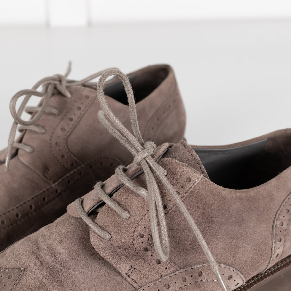Loro Piana Grey Suede Brogue