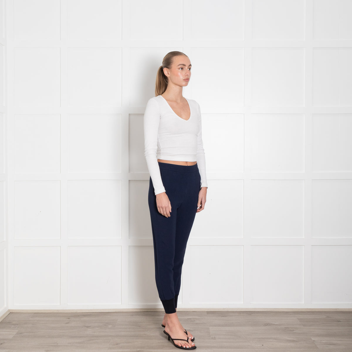 Stella McCartney Navy Blue Jogger Style Trousers