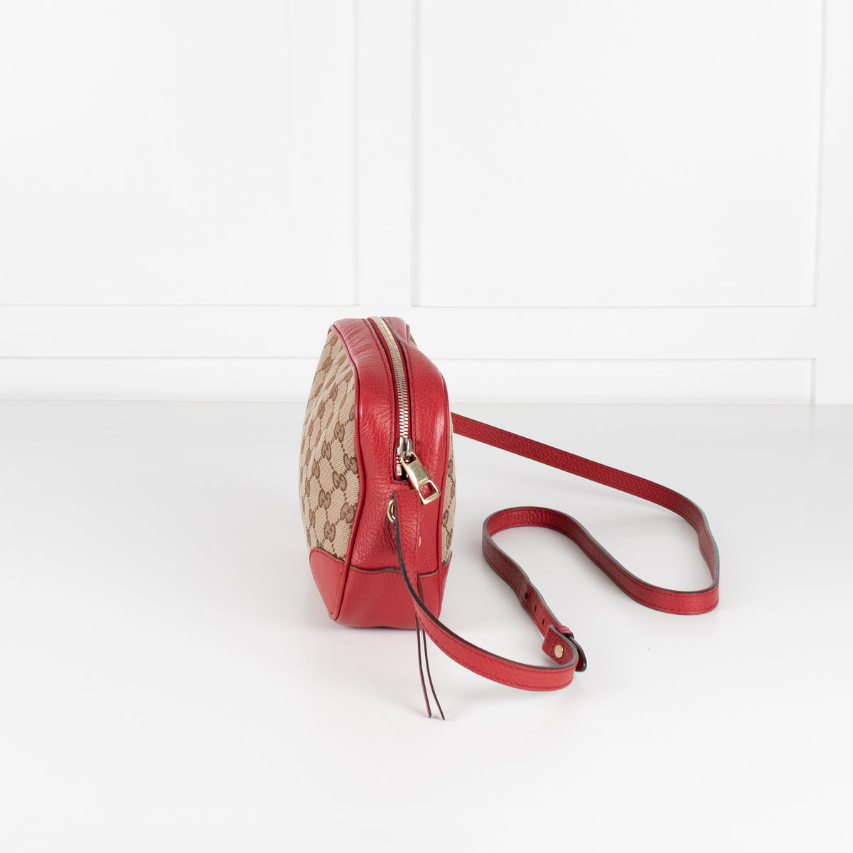 Gucci Canvas Bree Red Crossbody Bag