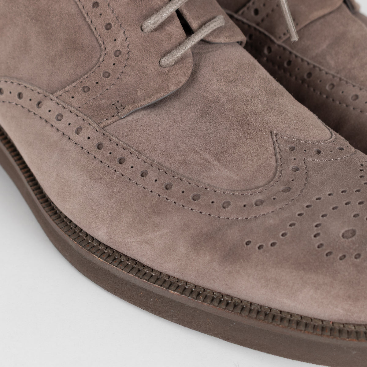 Loro Piana Grey Suede Brogue