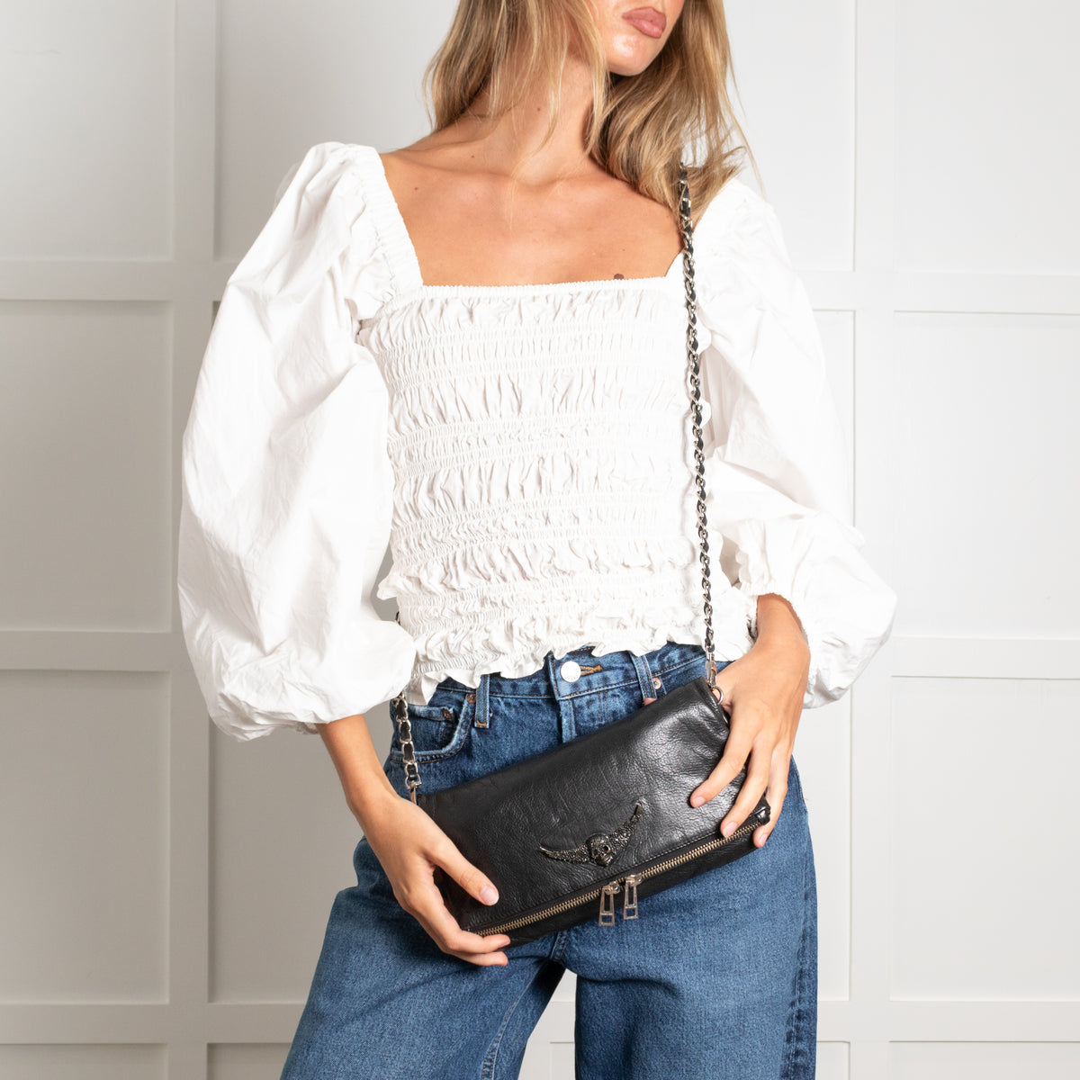 Zadig & Voltaire Preloved Black Leather Rock Crossbody