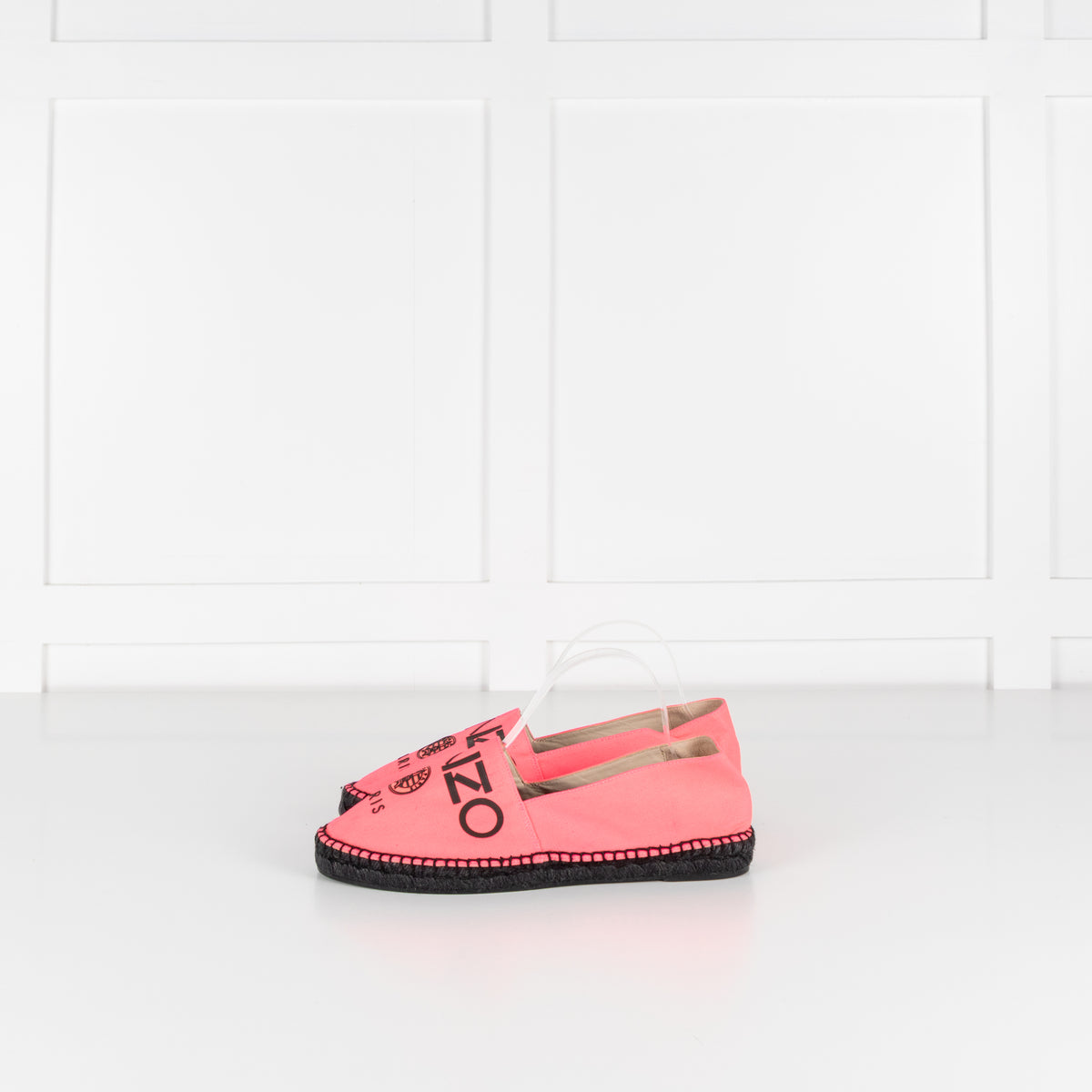 Kenzo Neon Pink Flat Espadrilles