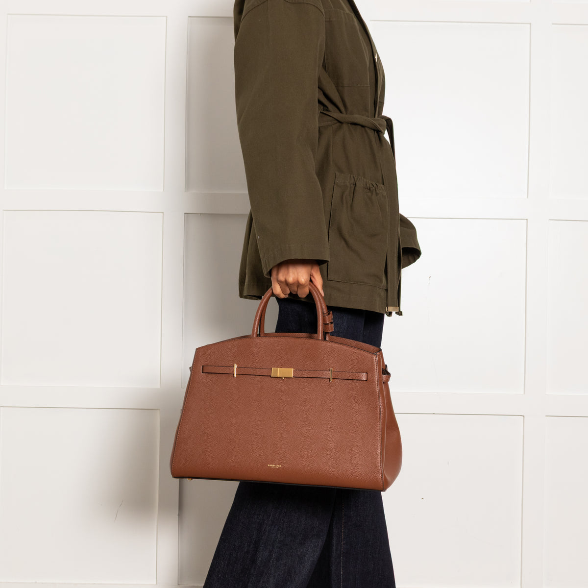 DeMellier The Hudson Brown Tan Tote