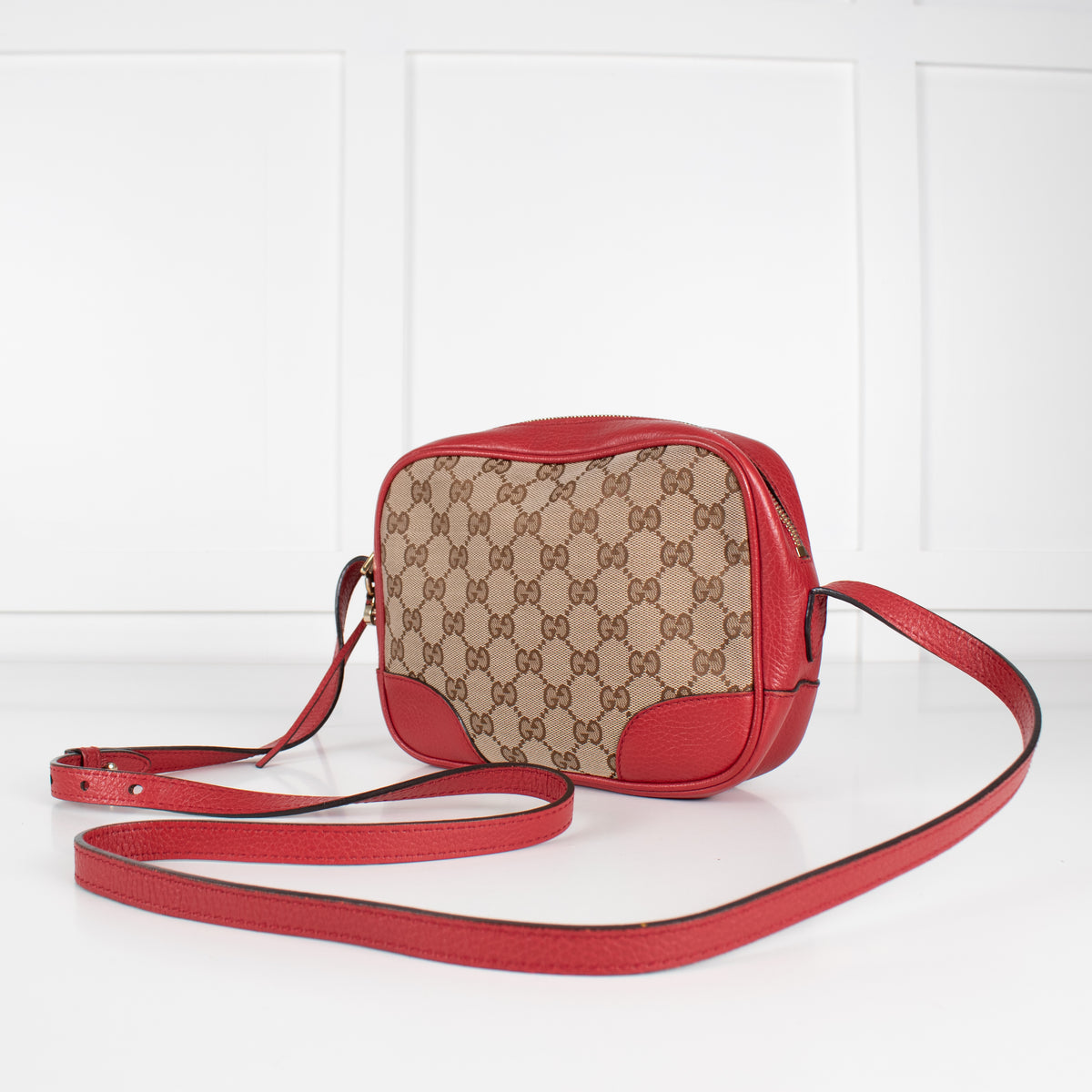 Gucci Canvas Bree Red Crossbody Bag