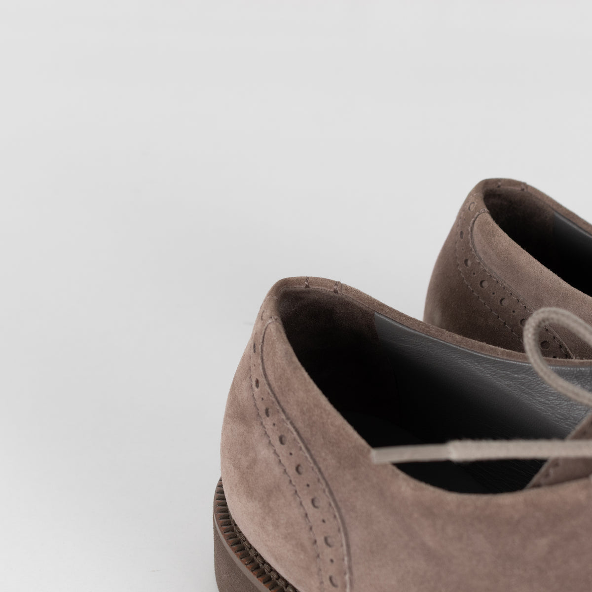 Loro Piana Grey Suede Brogue