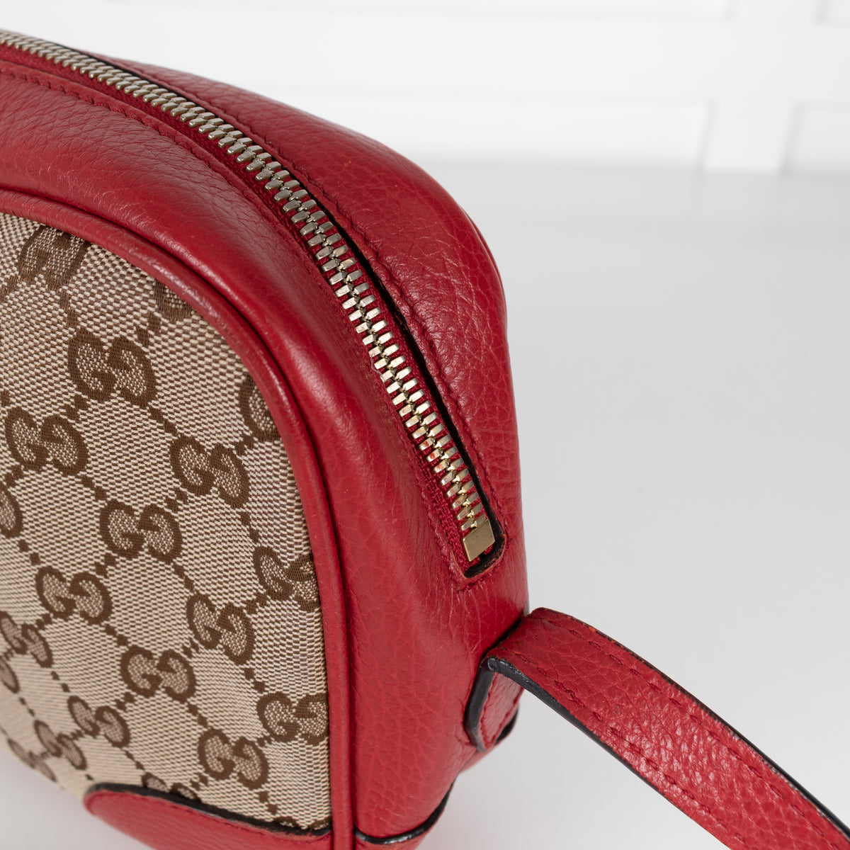 Gucci Canvas Bree Red Crossbody Bag