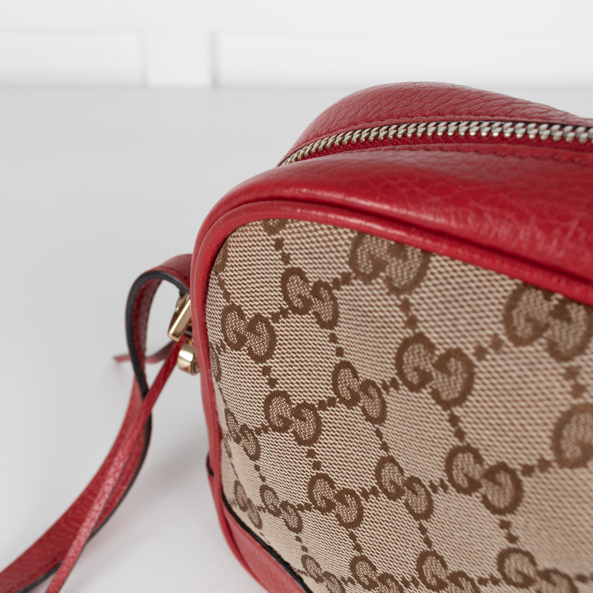 Gucci Canvas Bree Red Crossbody Bag