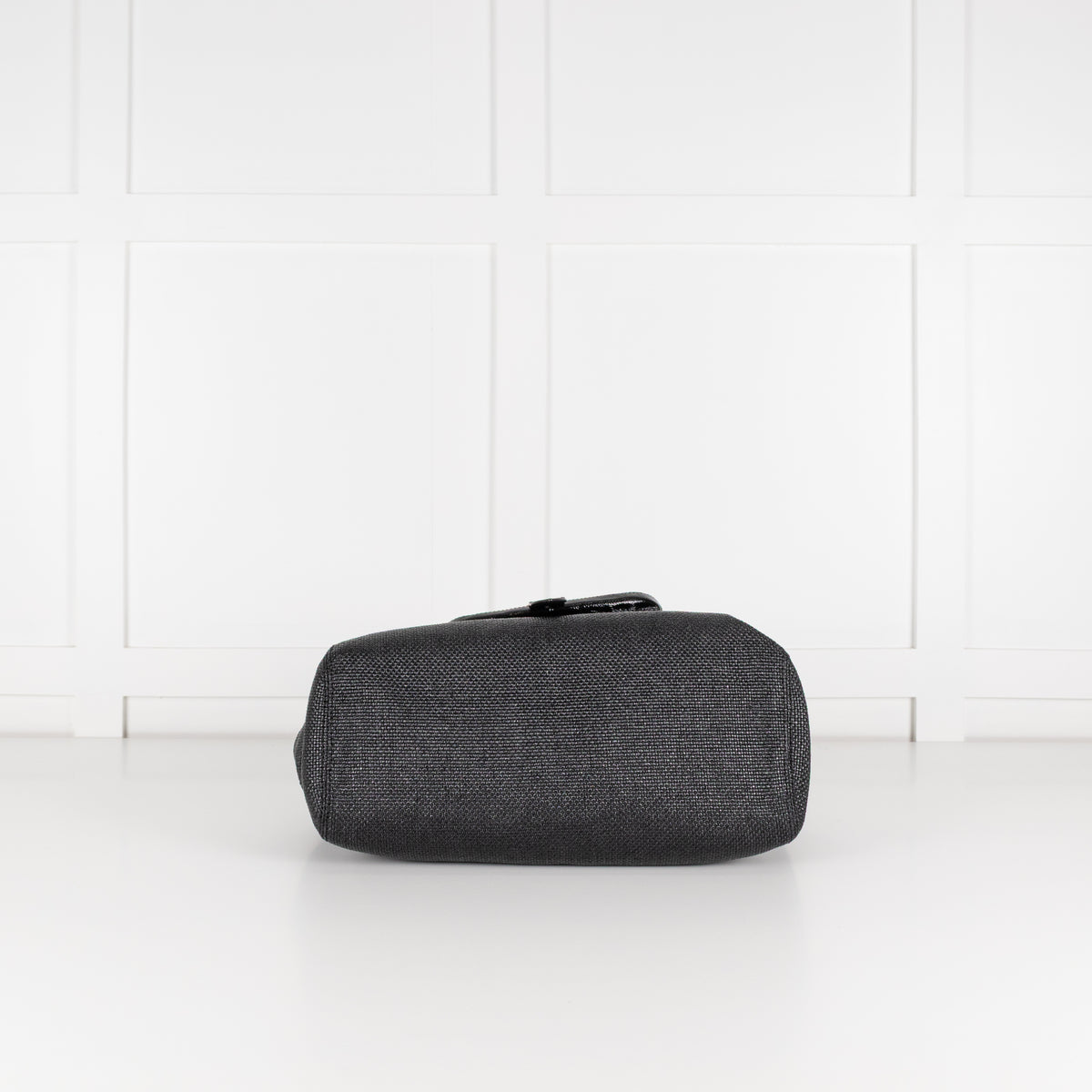 Tod's Black Coated Woven Tote With Buckle