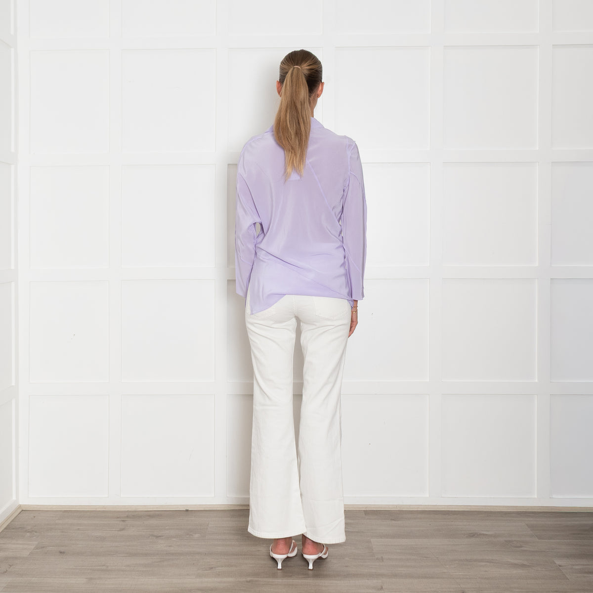 Victoria Beckham Periwinkle Seam Detail Blouse
