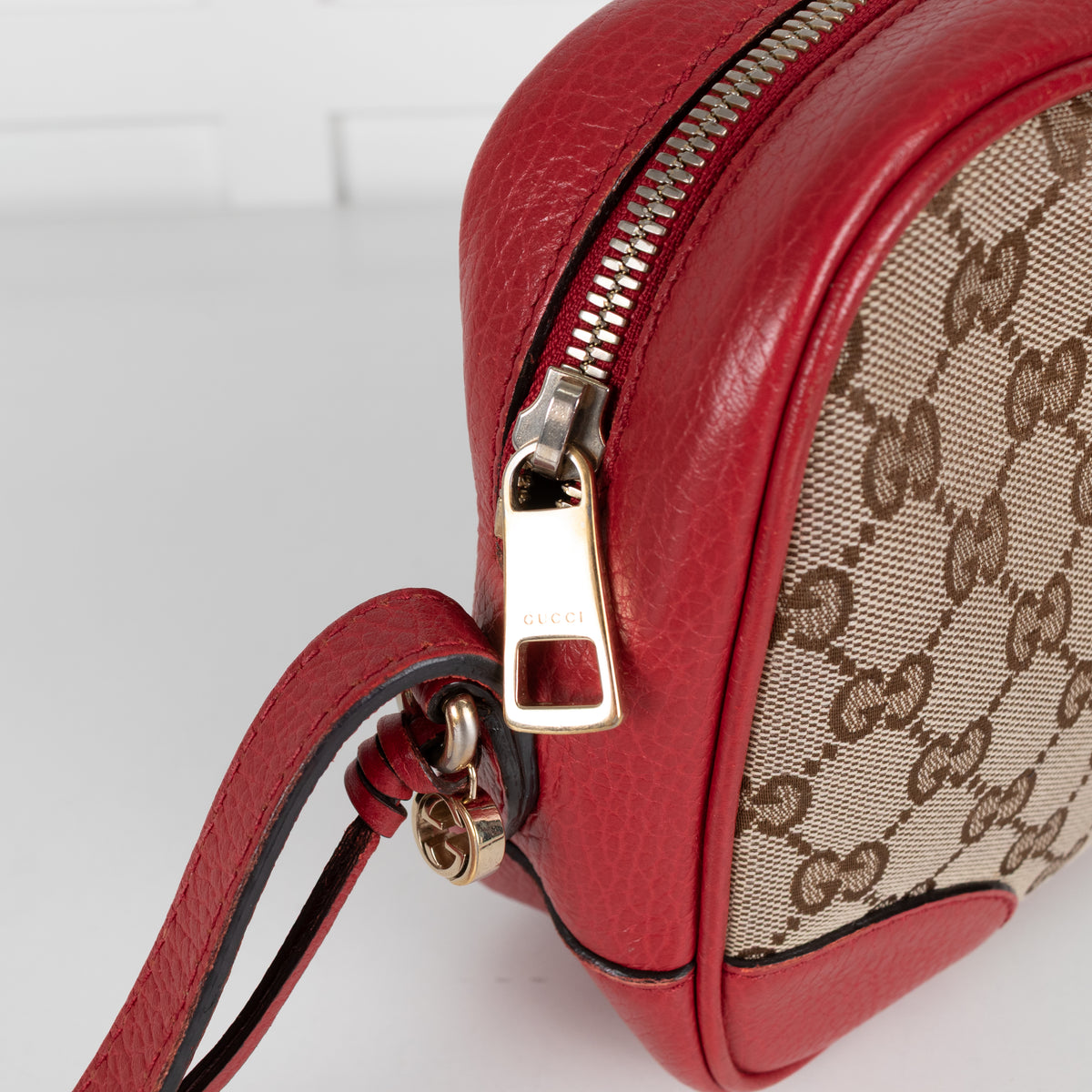 Gucci Canvas Bree Red Crossbody Bag