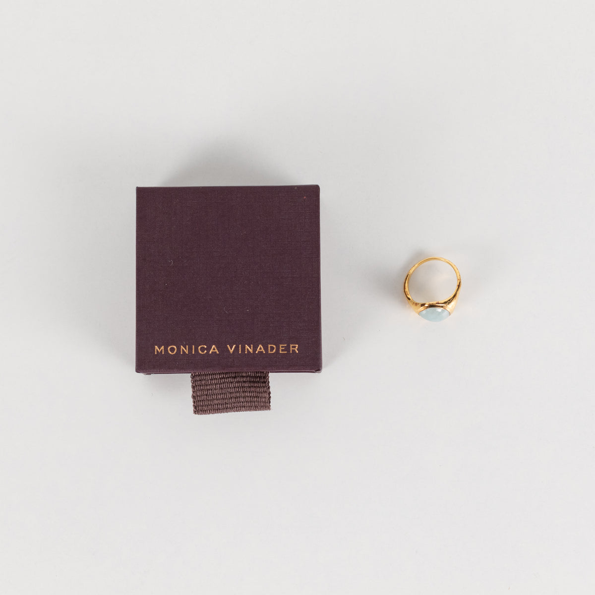 Monica Vinader Gold Rio Gemstone Ring