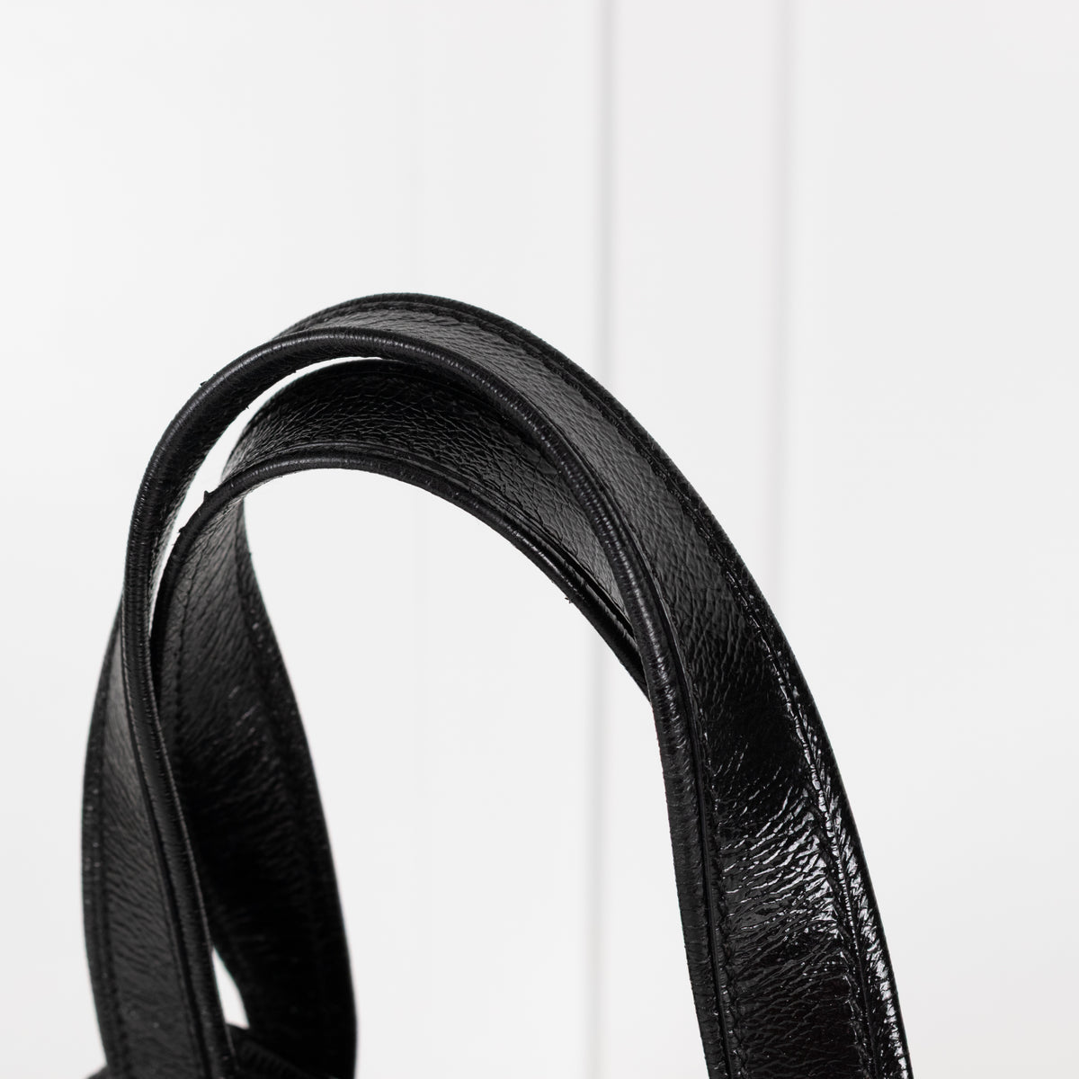 Tod's Black Coated Woven Tote With Buckle