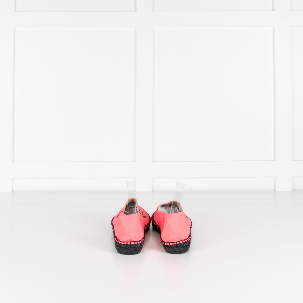 Kenzo Neon Pink Flat Espadrilles