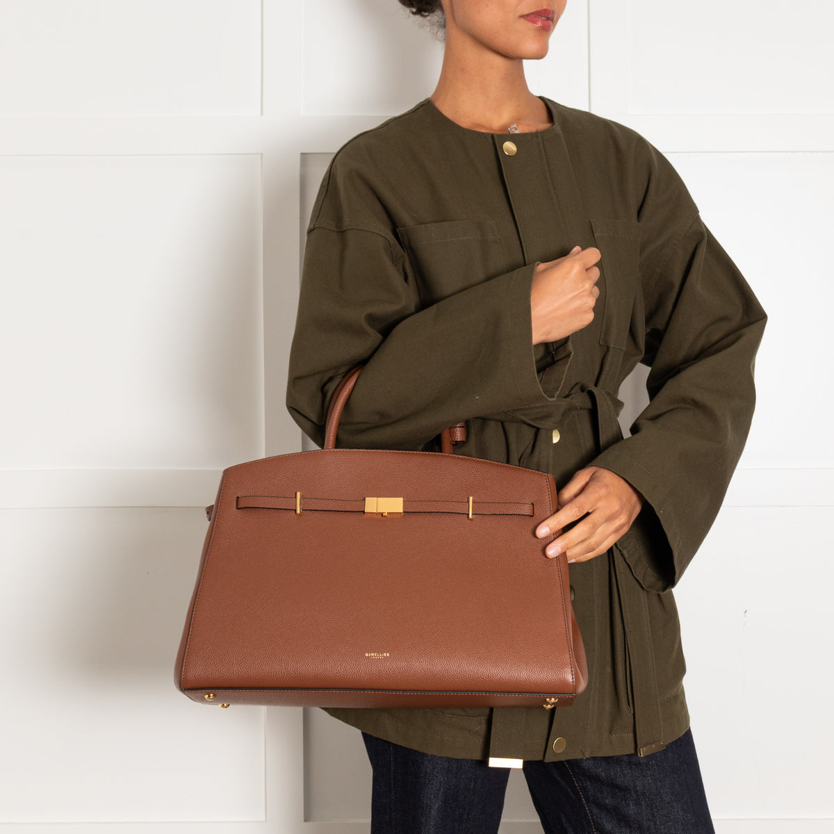 DeMellier The Hudson Brown Tan Tote