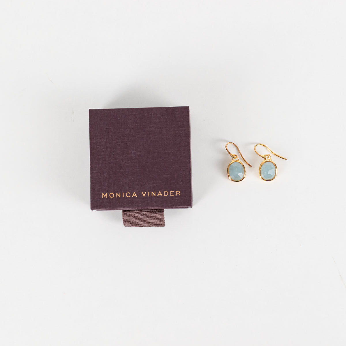 Monica Vinader Siren Blue Teardrop Earrings