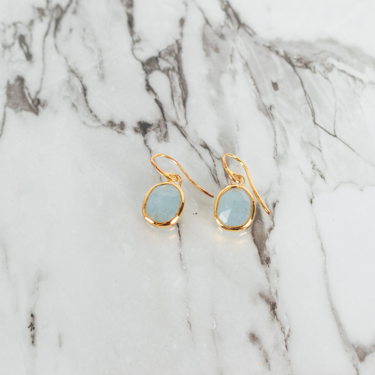 Monica Vinader Siren Blue Teardrop Earrings