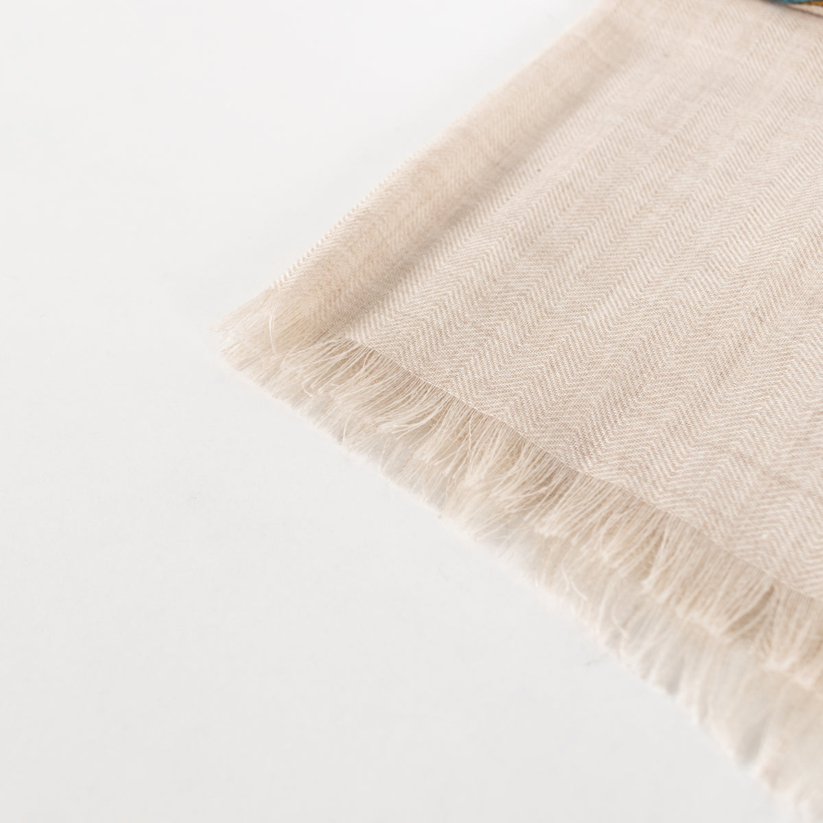 Hermes Taupe Cashmere And Silk Et Gris Gris Rectangle Scarf