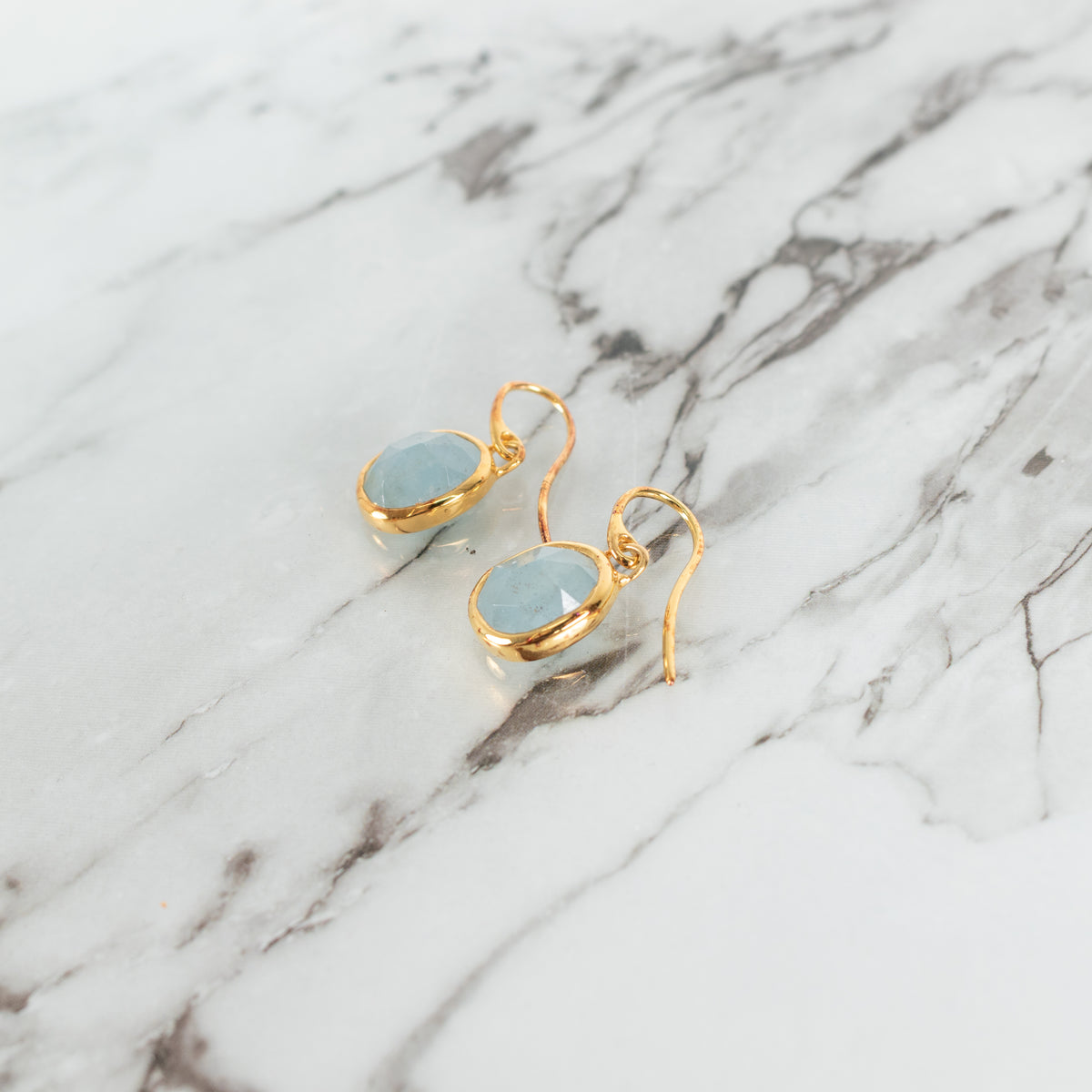 Monica Vinader Siren Blue Teardrop Earrings