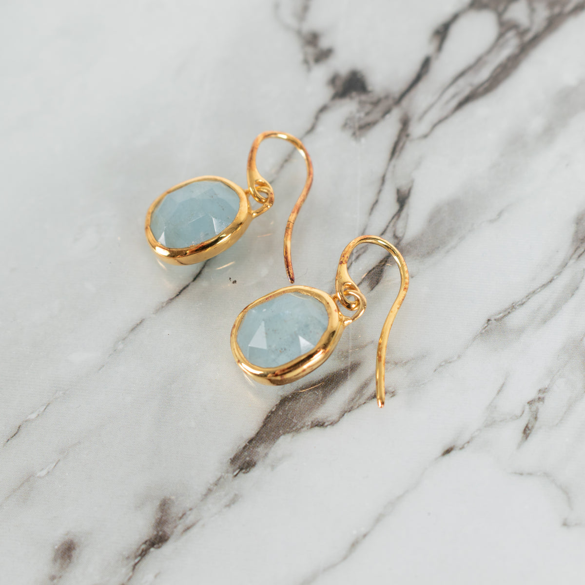Monica Vinader Siren Blue Teardrop Earrings