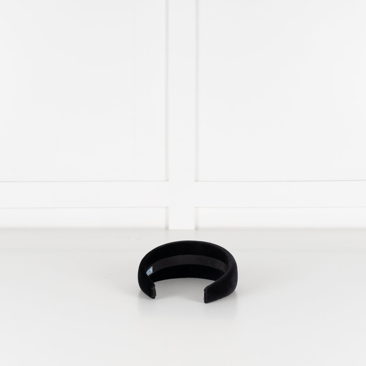 Prada Black Velvet Fabric Head Band