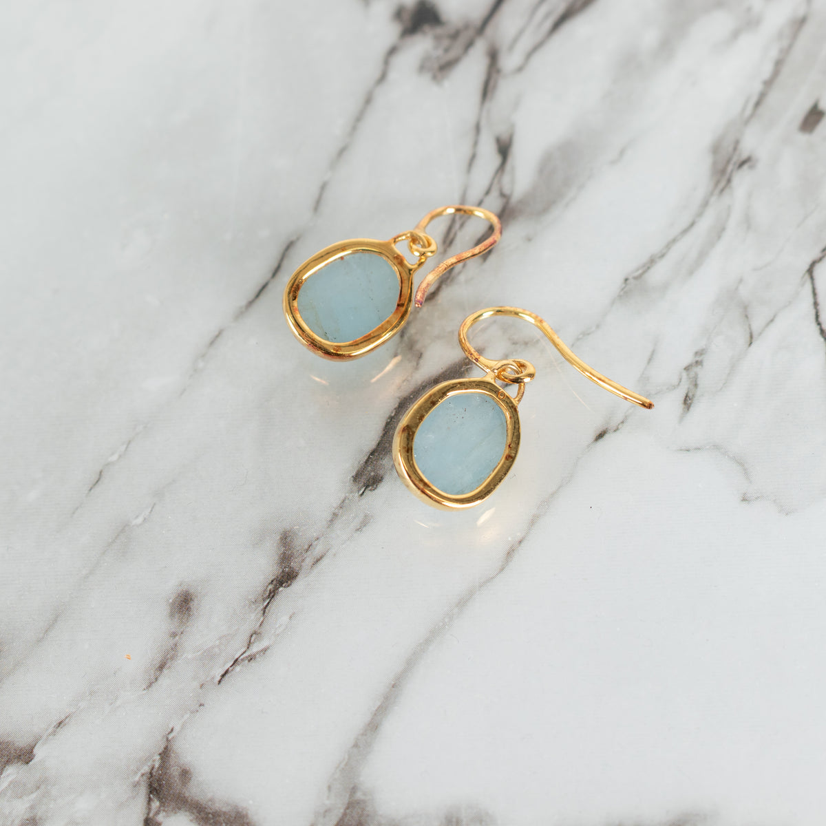 Monica Vinader Siren Blue Teardrop Earrings