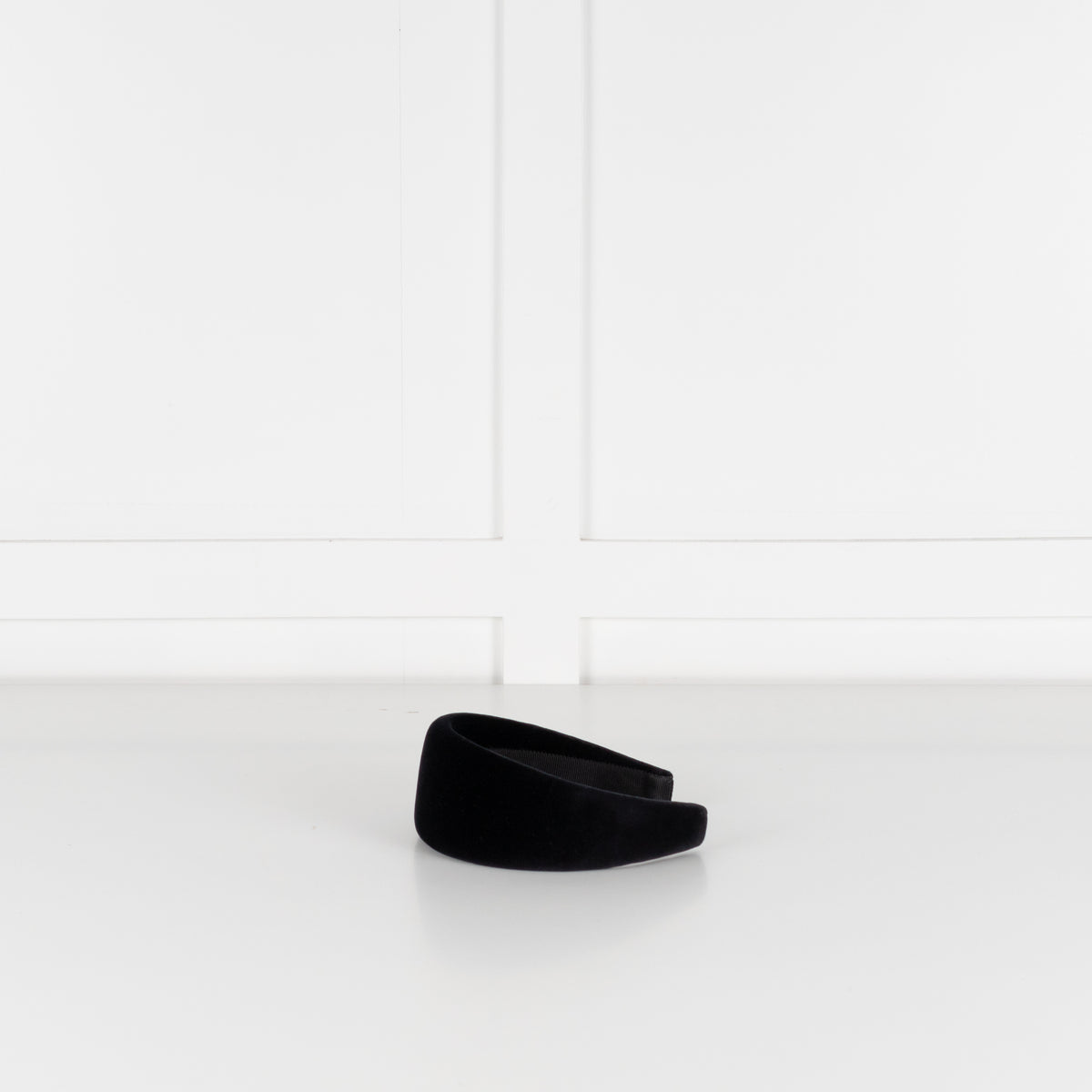 Prada Black Velvet Fabric Head Band
