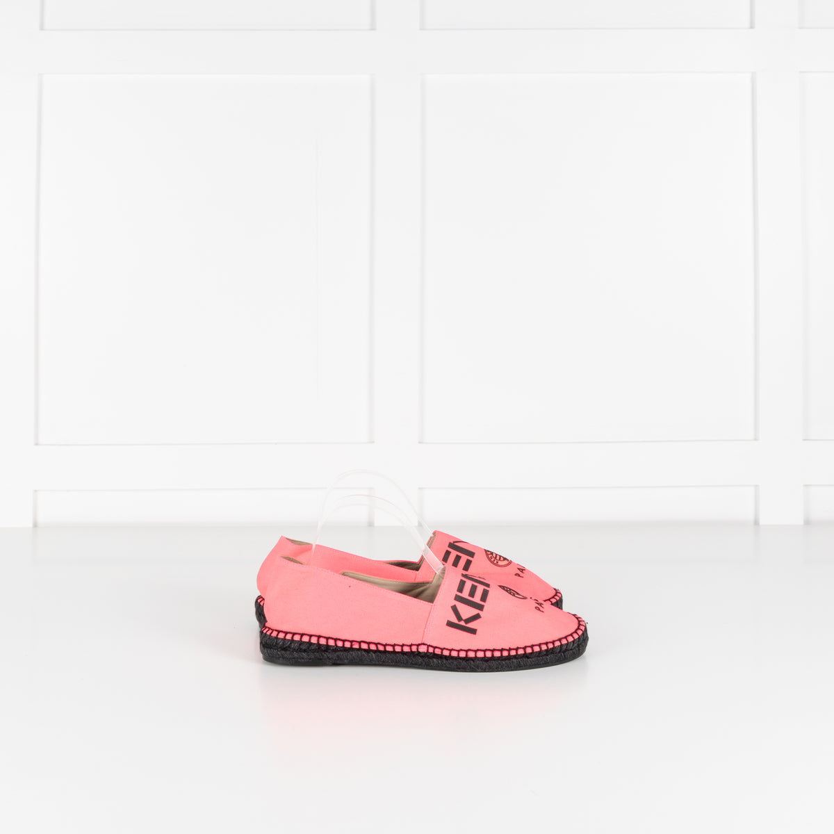 Kenzo Neon Pink Flat Espadrilles