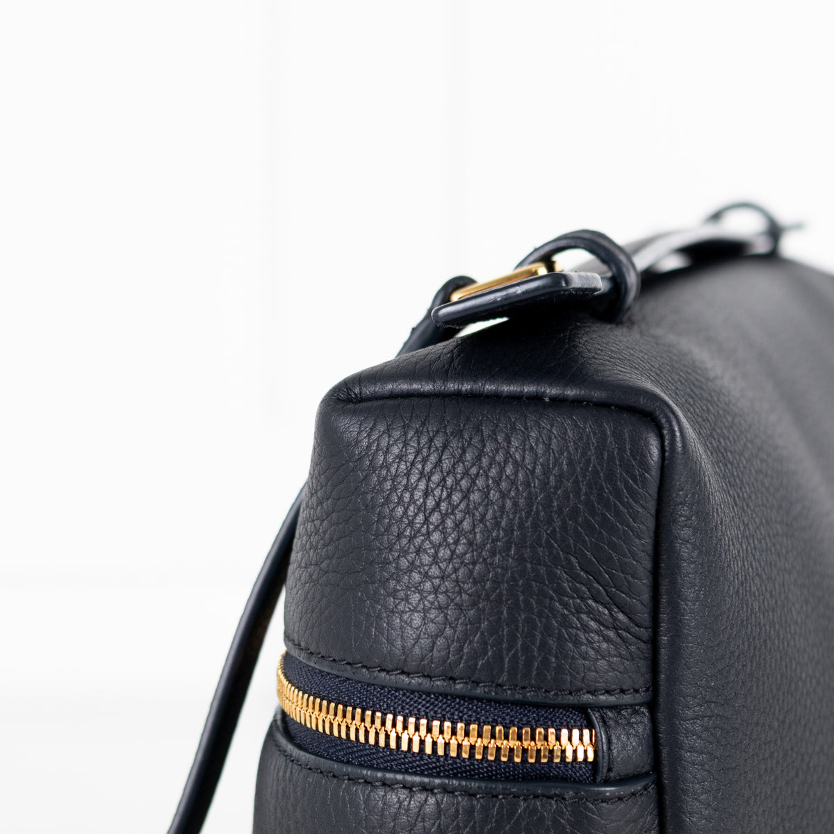 Loro Piana Navy Grained Calfskin Extra Pocket L27 Bag