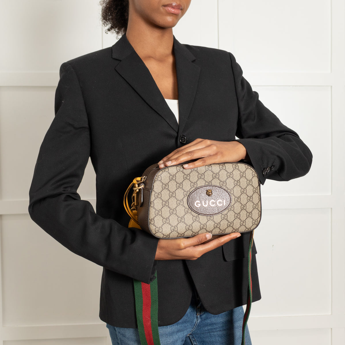 Gucci Brown GG Supreme Neo Vintage Camera Bag