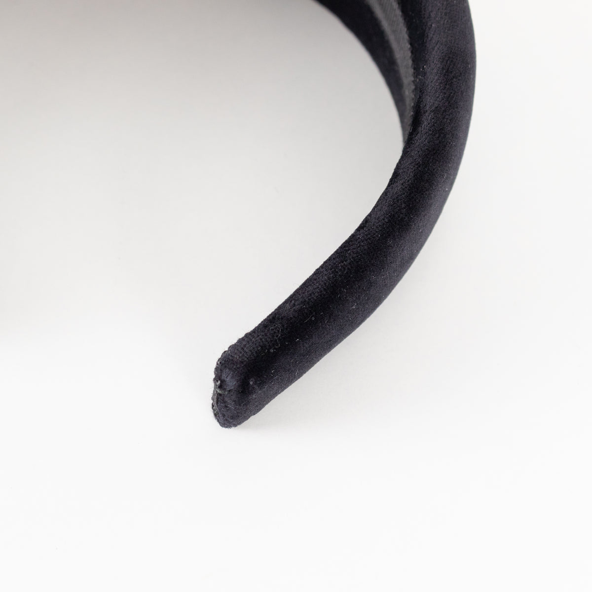Prada Black Velvet Fabric Head Band