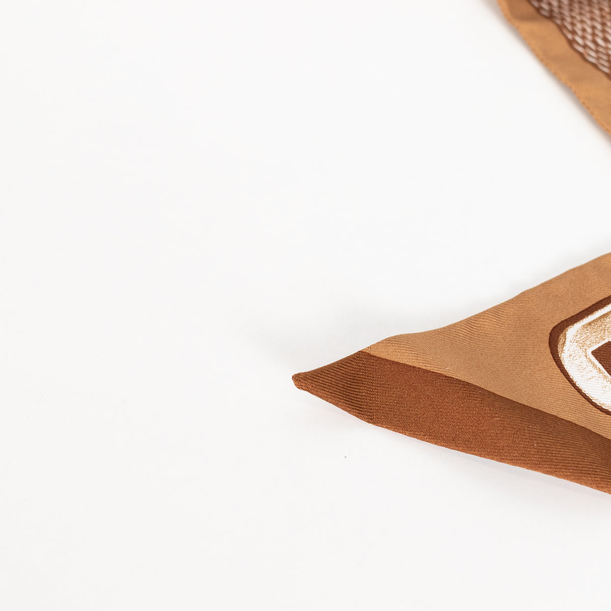 Hermes Brown Silk Le Tresor De Medor Twilly