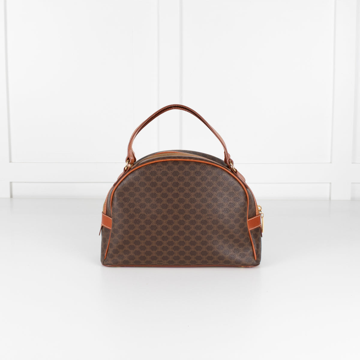 Celine Vintage Macadam Canvas Dome Handbag