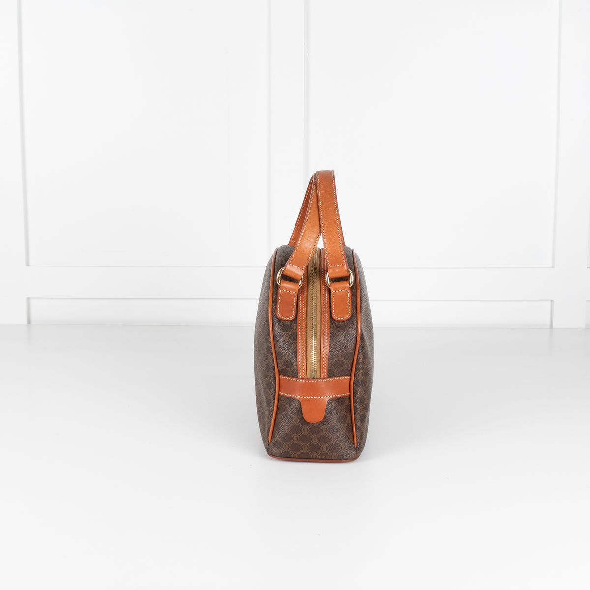 Celine Vintage Macadam Canvas Dome Handbag
