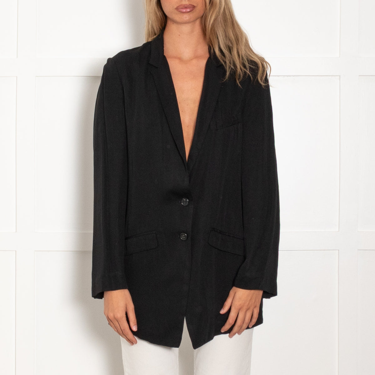 Forte Forte Black Soft Blazer Jacket