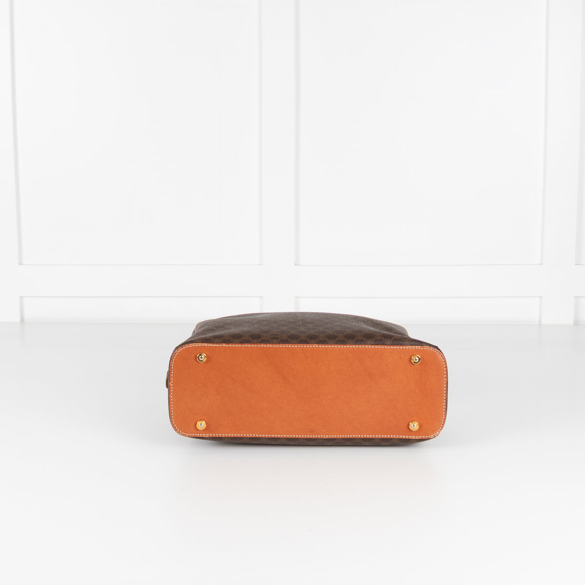 Celine Vintage Macadam Canvas Dome Handbag