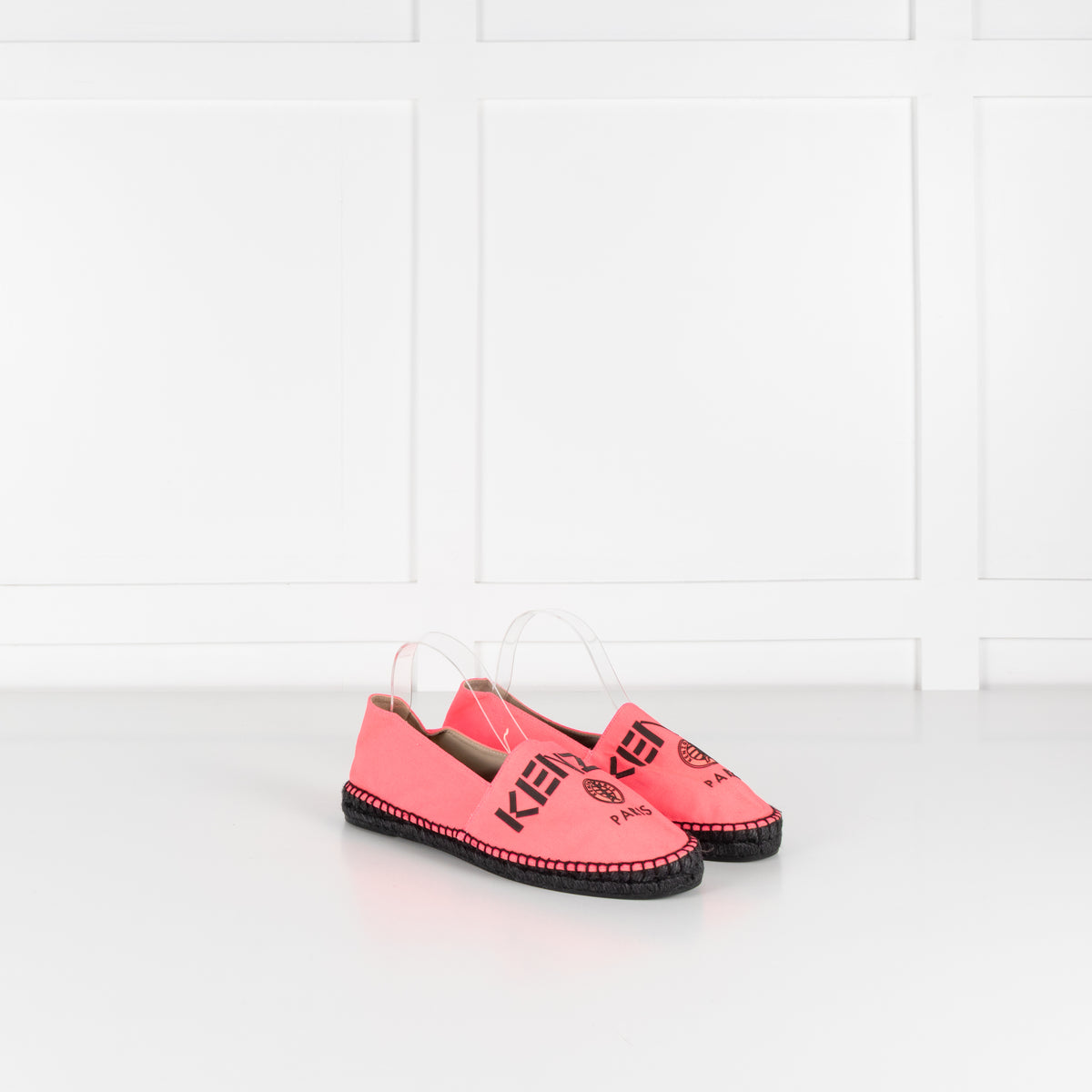 Kenzo Neon Pink Flat Espadrilles