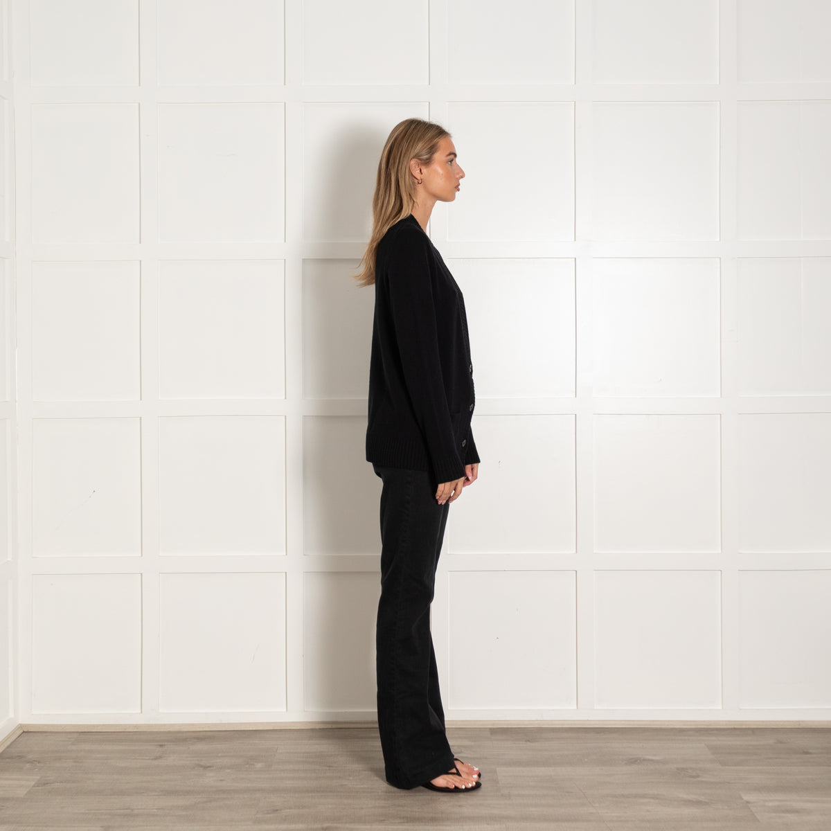 Dorothee Schumacher Black Wool And Cashmere Blend Cardigan